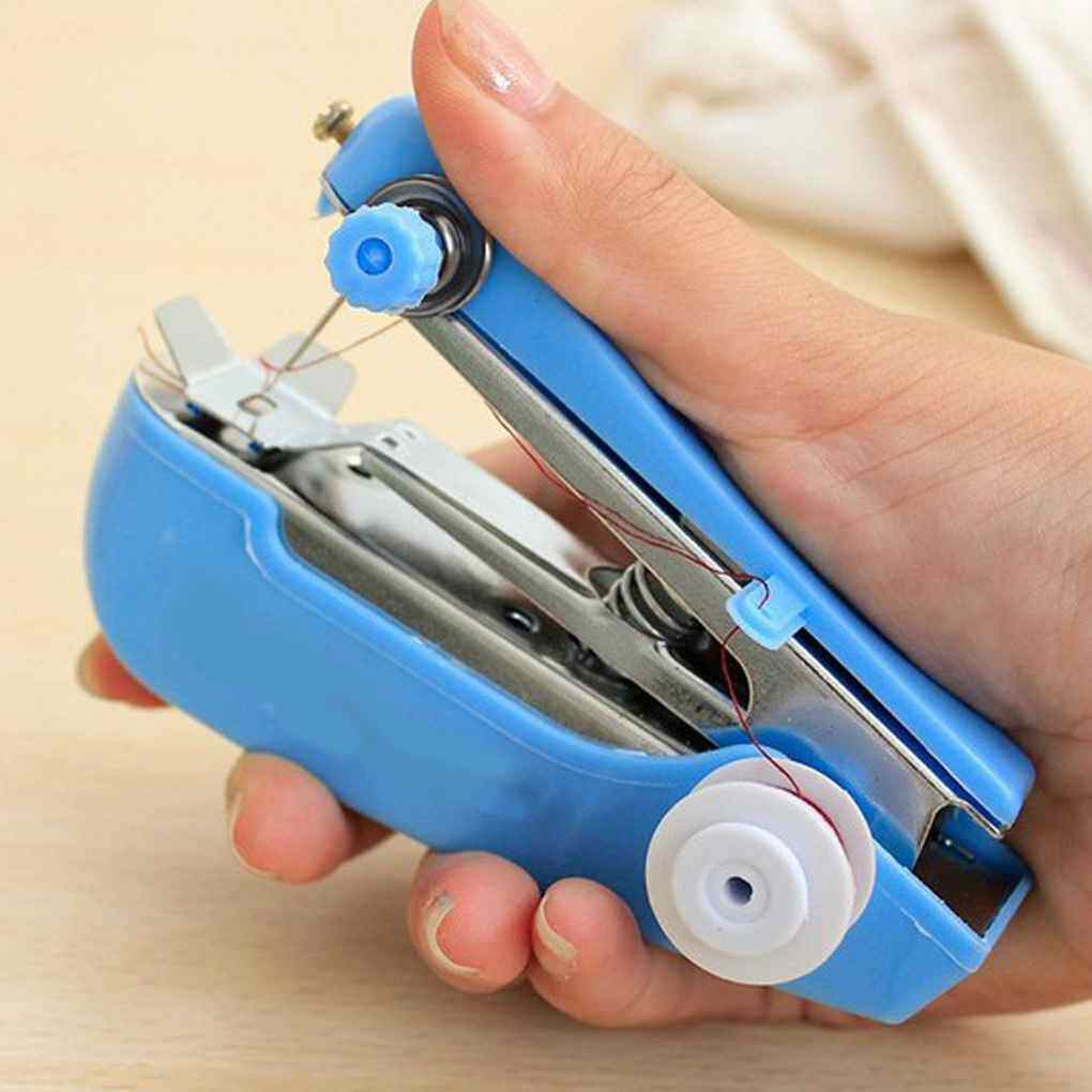 ?Hot sale Portable Mini Manual Sewing Machine Simple Operation Pocket Stitch Fabric Handy Needlework Tool
