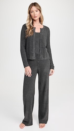 CozyChic Ultra Light Ribbed Button Cardigan